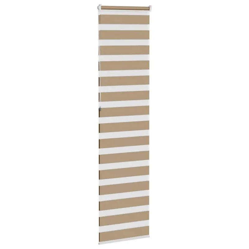 Zebro žaliuzė, smėlio rudos spalvos, 55x230 cm, audinys, plotis 50,9 cm, poliesteris