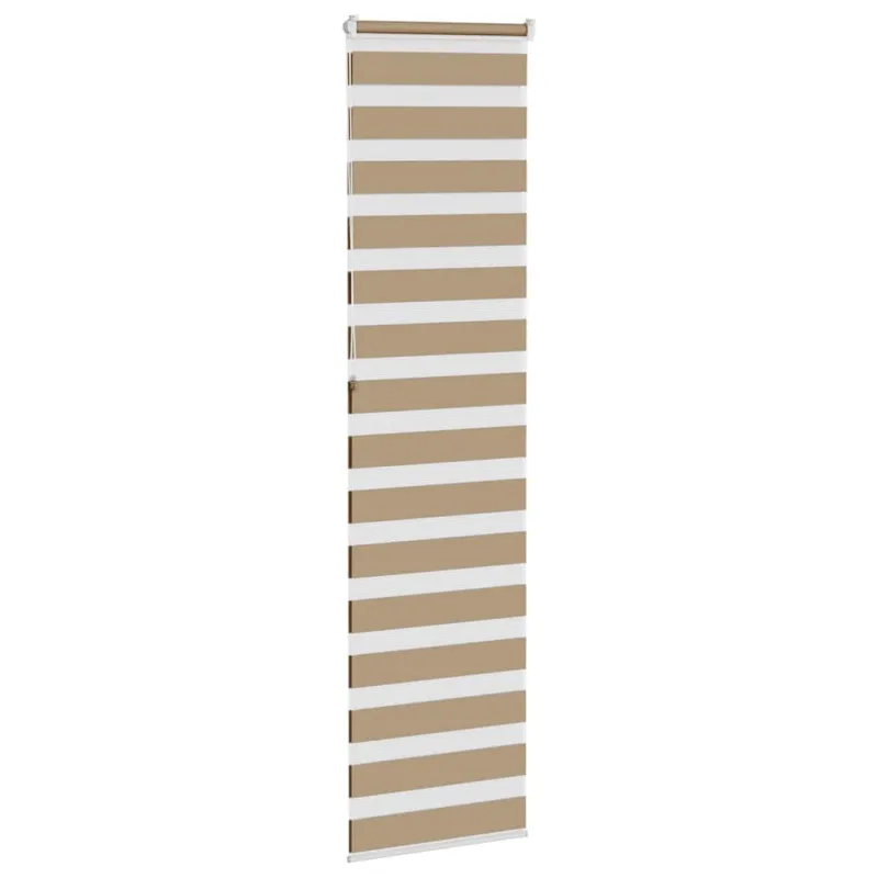 Zebro žaliuzė, smėlio rudos spalvos, 65x230 cm, audinys, plotis 60,9 cm, poliesteris