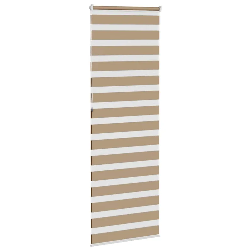 Zebro žaliuzė, smėlio rudos spalvos, 80x230 cm, audinys, plotis 75,9 cm, poliesteris