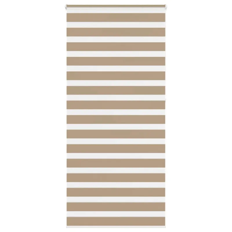 Zebro žaliuzė, smėlio rudos spalvos, 95x230 cm, audinys, plotis 90,9 cm, poliesteris