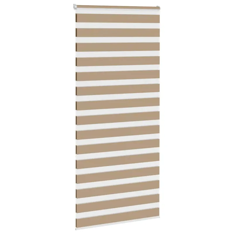Zebro žaliuzė, smėlio rudos spalvos, 100x230 cm, audinys, plotis 95,9 cm, poliesteris