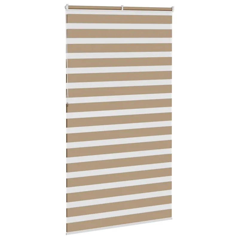 Zebro žaliuzė, smėlio rudos spalvos, 130x230 cm, audinys, plotis 125,9 cm, poliesteris