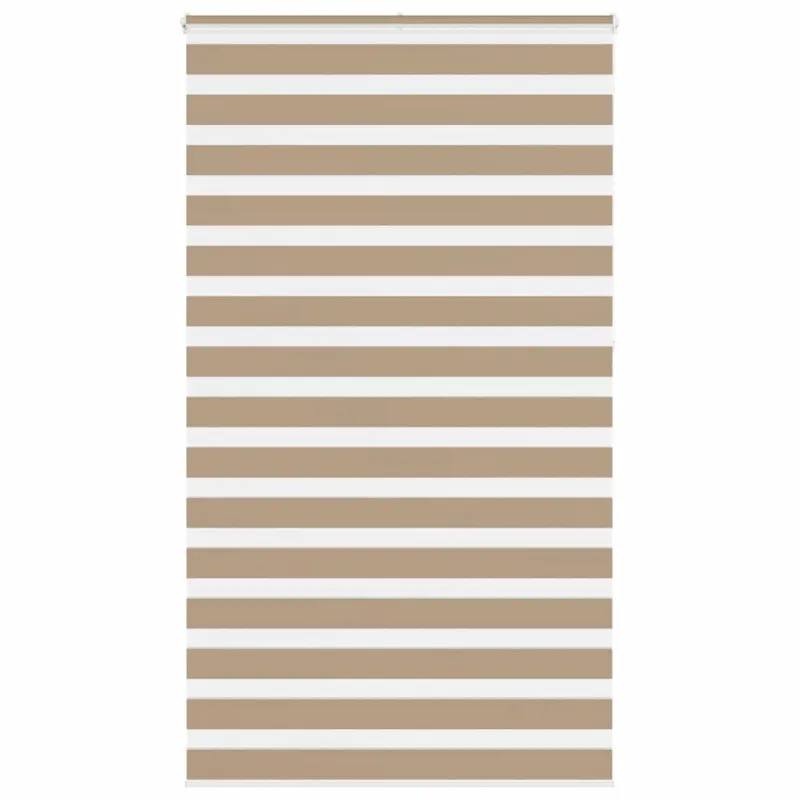 Zebro žaliuzė, smėlio rudos spalvos, 135x230 cm, audinys, plotis 130,9 cm, poliesteris