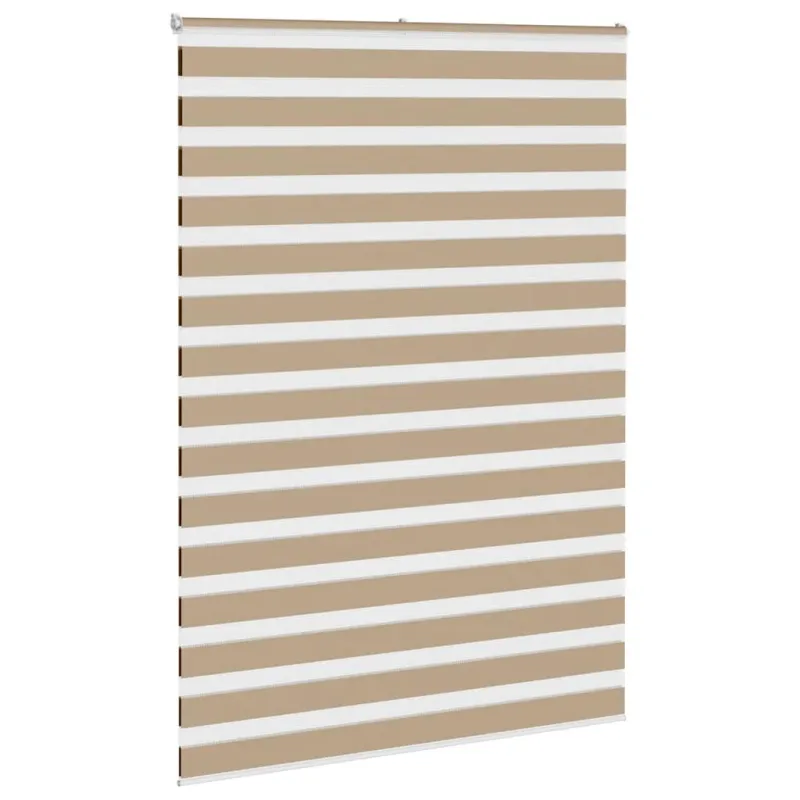 Zebro žaliuzė, smėlio rudos spalvos, 155x230 cm, audinys, plotis 150,9 cm, poliesteris