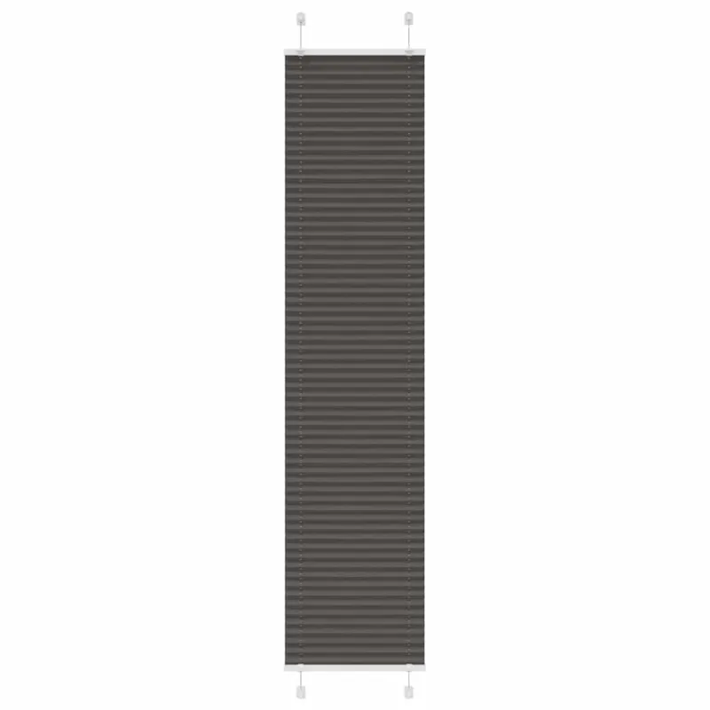 Klostuotos žaliuzės, juodos, 50x200 cm, audinys, plotis 49,4 cm, poliesteris