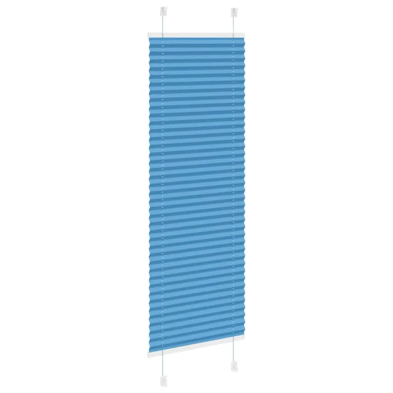 Klostuotos žaliuzės, mėlynos, 45x100 cm, audinys, plotis 44,4 cm, poliesteris