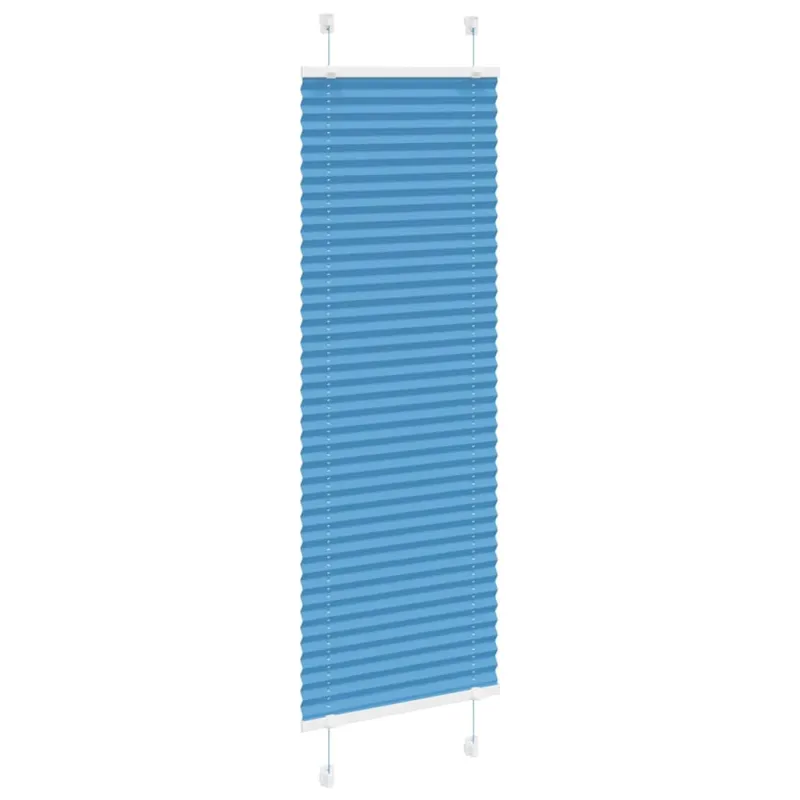 Klostuotos žaliuzės, mėlynos, 45x150 cm, audinys, plotis 44,4 cm, poliesteris
