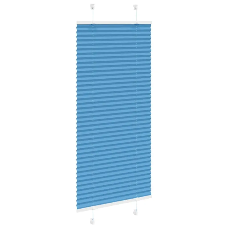 Klostuotos žaliuzės, mėlynos, 60x150 cm, audinys, plotis 59,4 cm, poliesteris