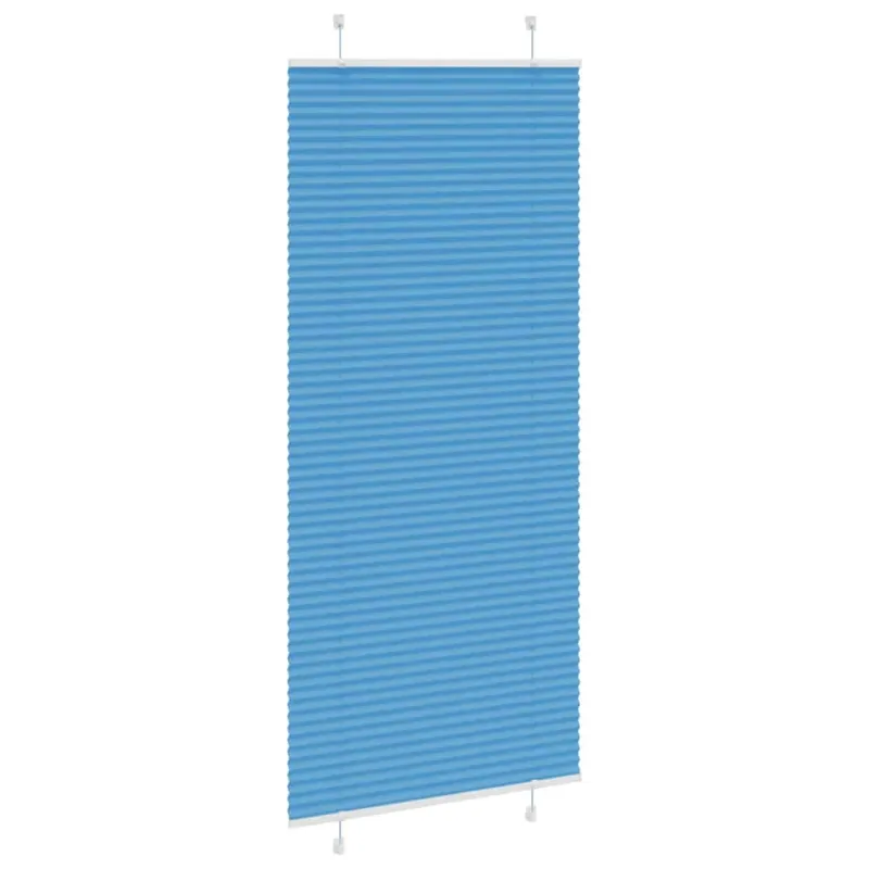 Klostuotos žaliuzės, mėlynos, 90x200 cm, audinys, plotis 89,4 cm, poliesteris