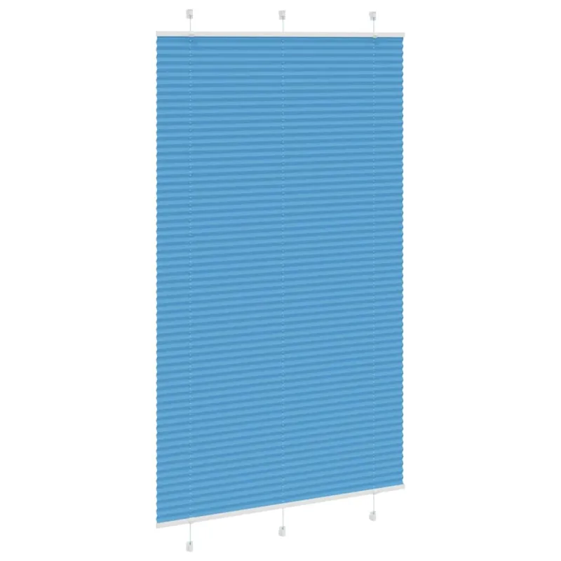 Klostuotos žaliuzės, mėlynos, 115x200 cm, audinys, plotis 114,4 cm, poliesteris