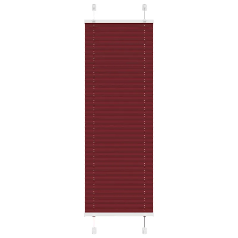 Klostuotos žaliuzės, bordo spalvos, 45x100 cm, audinys, plotis 44,4 cm, poliesteris