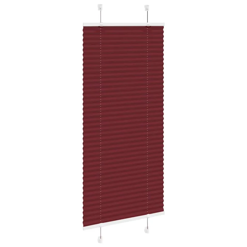 Klostuotos žaliuzės, bordo spalvos, 55x100 cm, audinys, plotis 54,4 cm, poliesteris