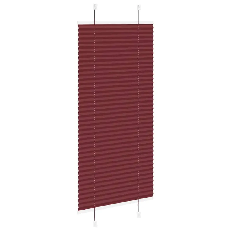 Klostuotos žaliuzės, bordo spalvos, 55x100 cm, audinys, plotis 54,4 cm, poliesteris