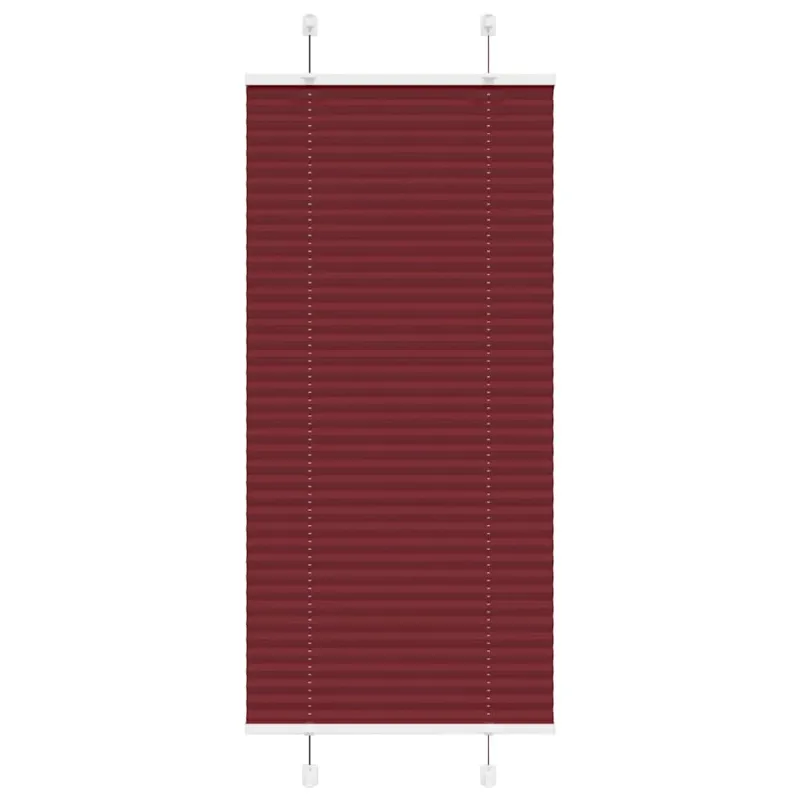 Klostuotos žaliuzės, bordo spalvos, 65x100 cm, audinys, plotis 64,4 cm, poliesteris