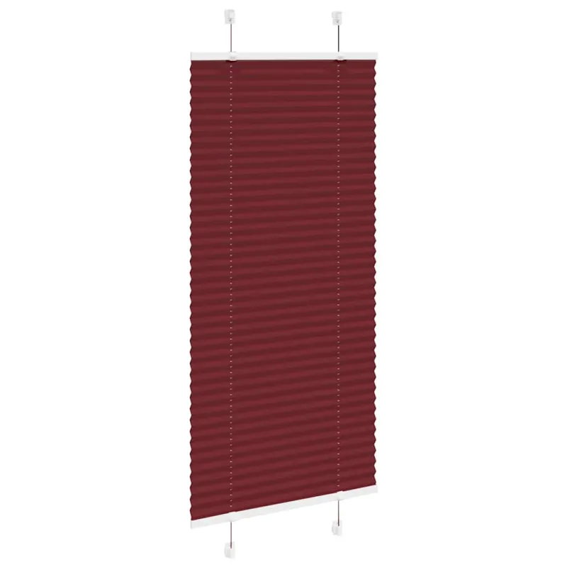 Klostuotos žaliuzės, bordo spalvos, 65x100 cm, audinys, plotis 64,4 cm, poliesteris