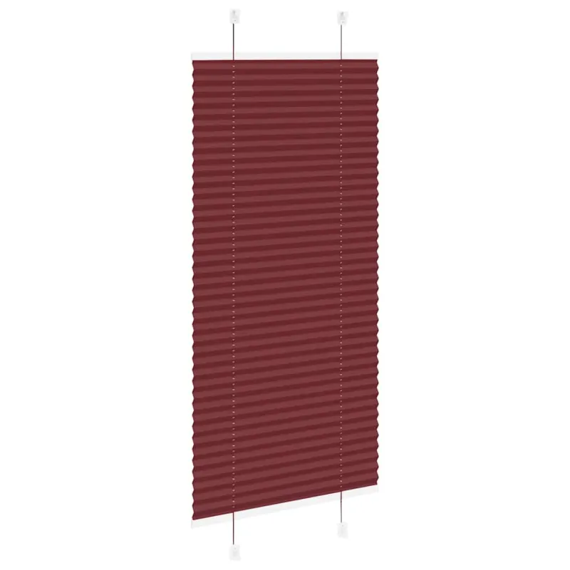 Klostuotos žaliuzės, bordo spalvos, 65x100 cm, audinys, plotis 64,4 cm, poliesteris
