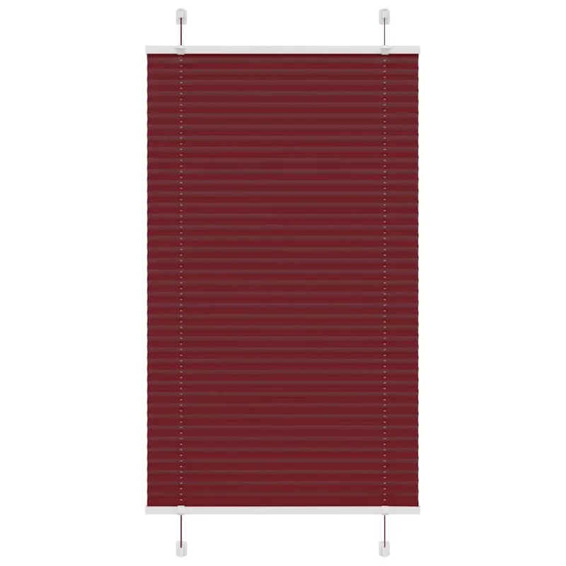 Klostuotos žaliuzės, bordo spalvos, 75x100 cm, audinys, plotis 74,4 cm, poliesteris
