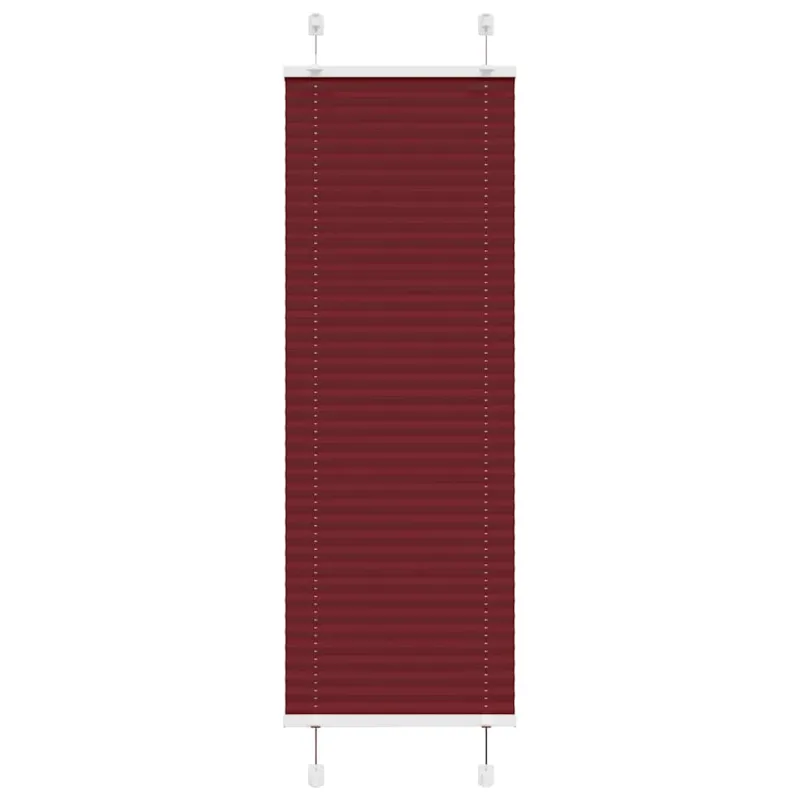 Klostuotos žaliuzės, bordo spalvos, 45x150 cm, audinys, plotis 44,4 cm, poliesteris