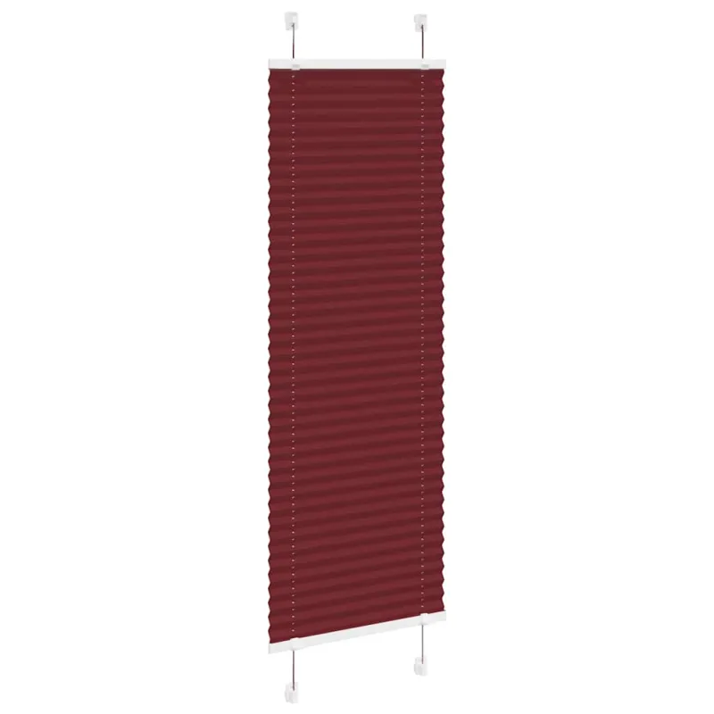 Klostuotos žaliuzės, bordo spalvos, 45x150 cm, audinys, plotis 44,4 cm, poliesteris