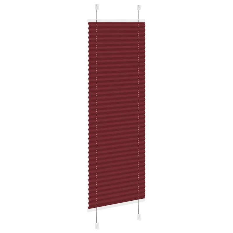 Klostuotos žaliuzės, bordo spalvos, 45x150 cm, audinys, plotis 44,4 cm, poliesteris