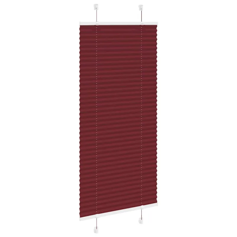 Klostuotos žaliuzės, bordo spalvos, 55x150 cm, audinys, plotis 54,4 cm, poliesteris