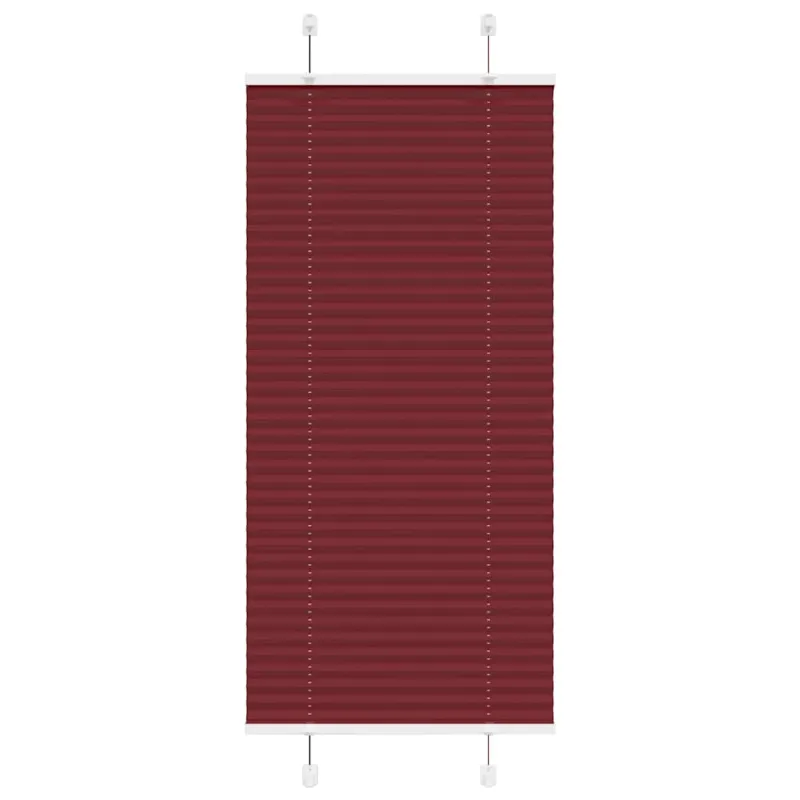 Klostuotos žaliuzės, bordo spalvos, 65x150 cm, audinys, plotis 64,4 cm, poliesteris