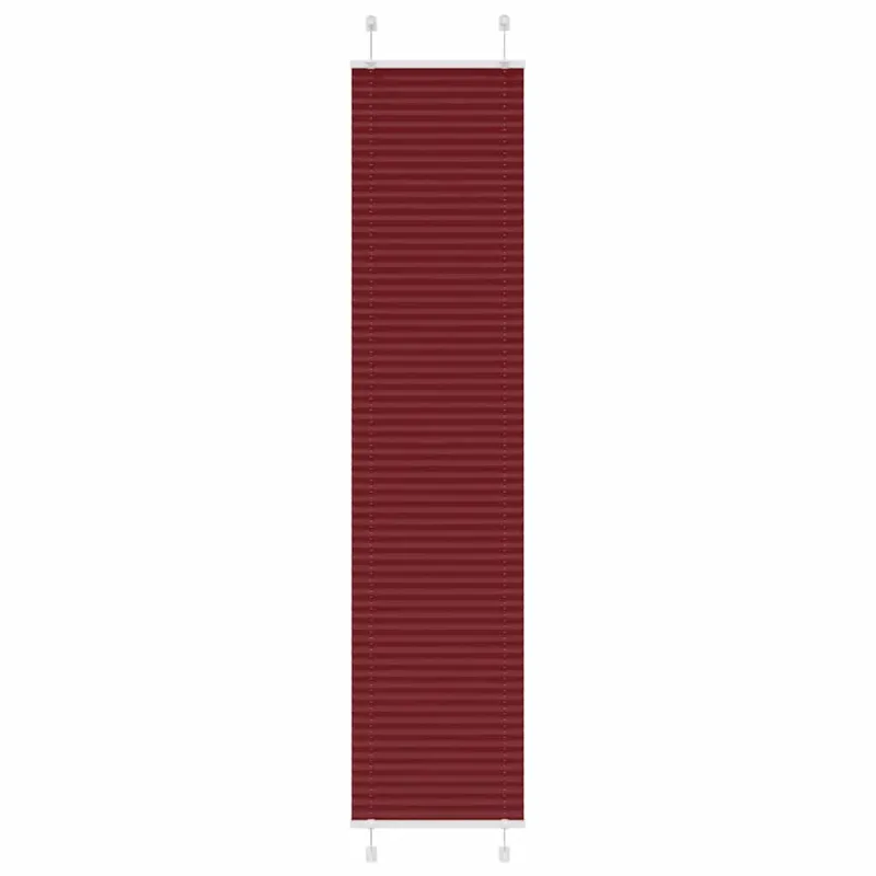 Klostuotos žaliuzės, bordo spalvos, 40x200 cm, audinys, plotis 39,4 cm, poliesteris