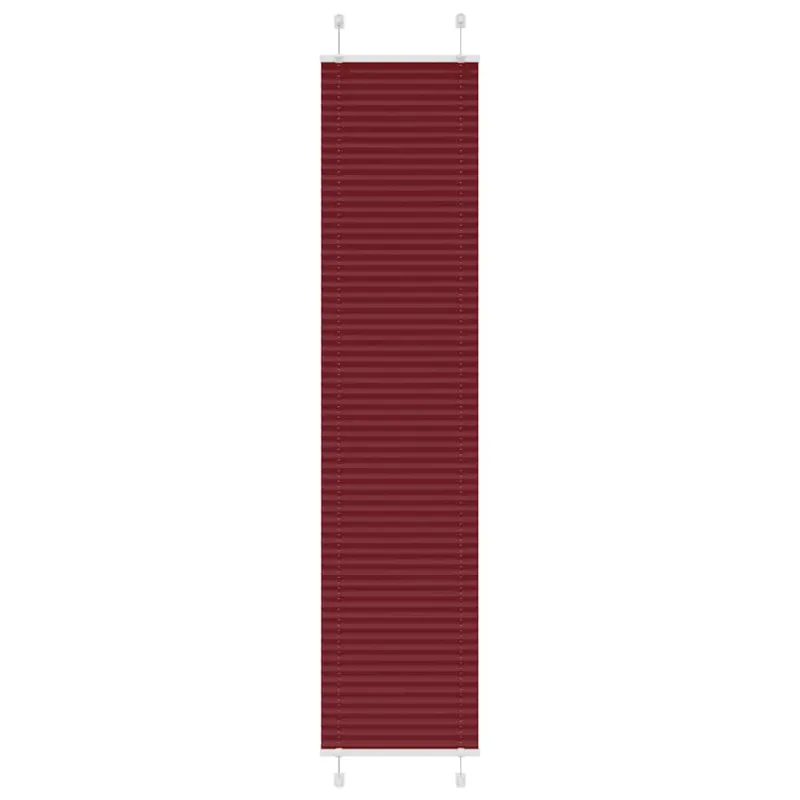 Klostuotos žaliuzės, bordo spalvos, 45x200 cm, audinys, plotis 44,4 cm, poliesteris