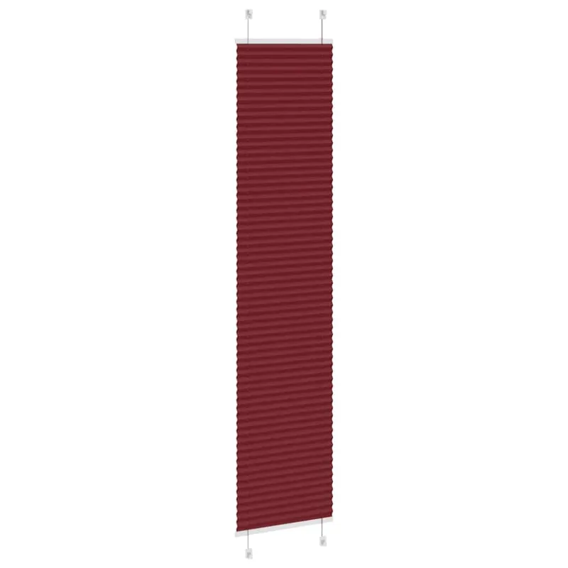 Klostuotos žaliuzės, bordo spalvos, 45x200 cm, audinys, plotis 44,4 cm, poliesteris