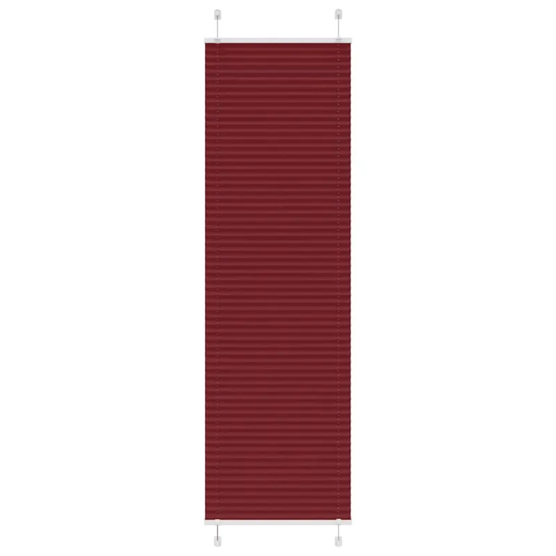 Klostuotos žaliuzės, bordo spalvos, 55x200 cm, audinys, plotis 54,4 cm, poliesteris