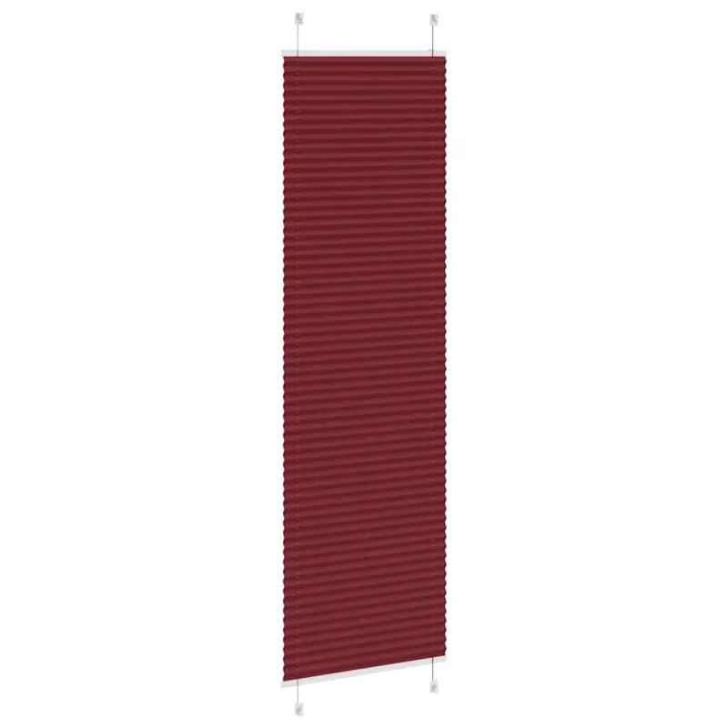 Klostuotos žaliuzės, bordo spalvos, 55x200 cm, audinys, plotis 54,4 cm, poliesteris