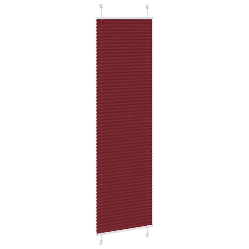 Klostuotos žaliuzės, bordo spalvos, 60x200 cm, audinys, plotis 59,4 cm, poliesteris