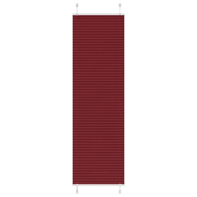 Klostuotos žaliuzės, bordo spalvos, 65x200 cm, audinys, plotis 64,4 cm, poliesteris