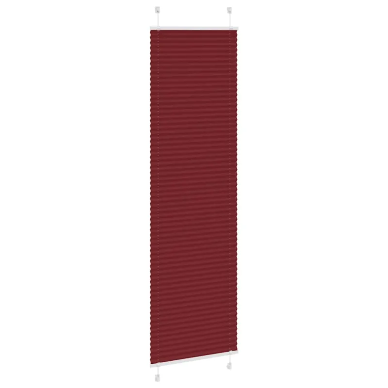 Klostuotos žaliuzės, bordo spalvos, 65x200 cm, audinys, plotis 64,4 cm, poliesteris