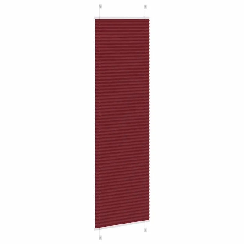 Klostuotos žaliuzės, bordo spalvos, 65x200 cm, audinys, plotis 64,4 cm, poliesteris
