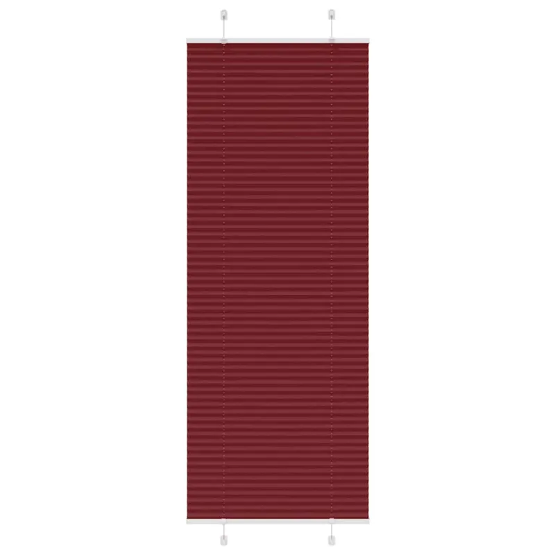 Klostuotos žaliuzės, bordo spalvos, 70x200 cm, audinys, plotis 69,4 cm, poliesteris