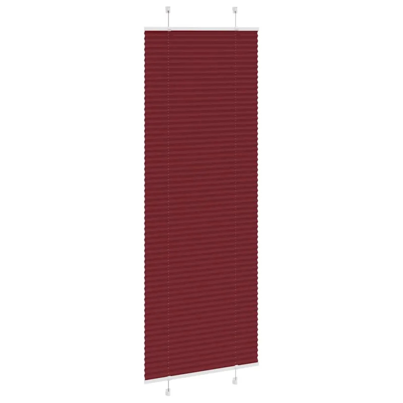 Klostuotos žaliuzės, bordo spalvos, 70x200 cm, audinys, plotis 69,4 cm, poliesteris