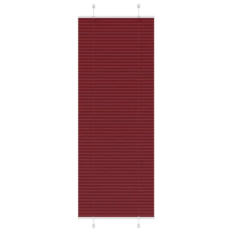 Klostuotos žaliuzės, bordo raudonos, 75x200 cm, audinys, plotis 74,4 cm, poliesteris