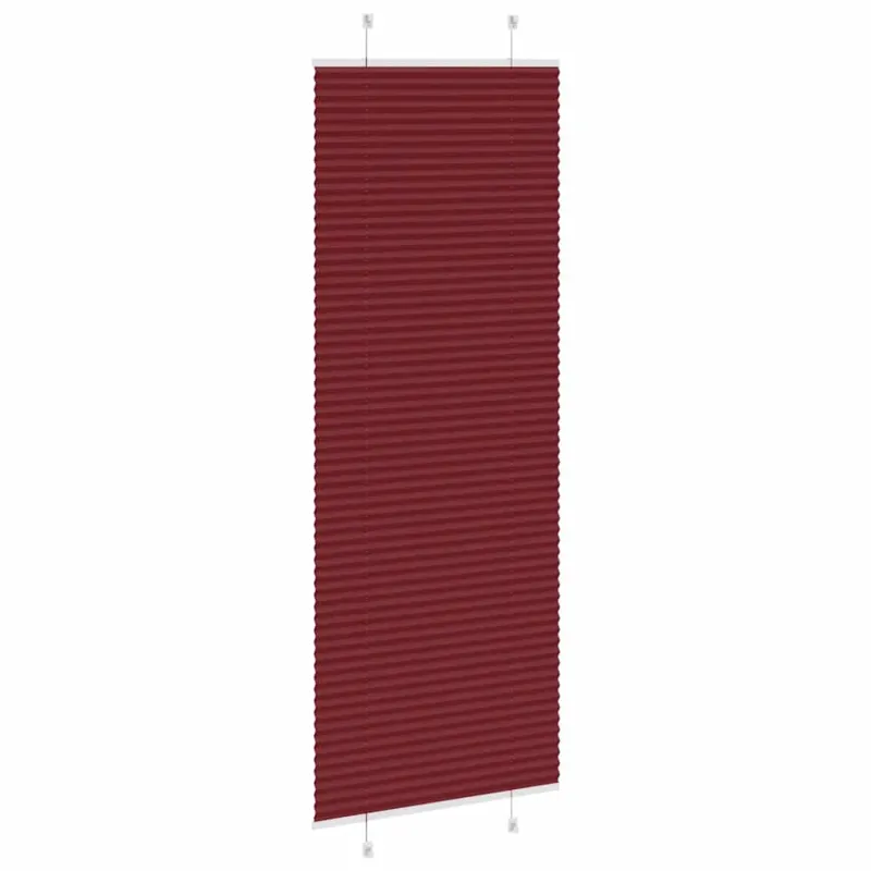 Klostuotos žaliuzės, bordo raudonos, 75x200 cm, audinys, plotis 74,4 cm, poliesteris