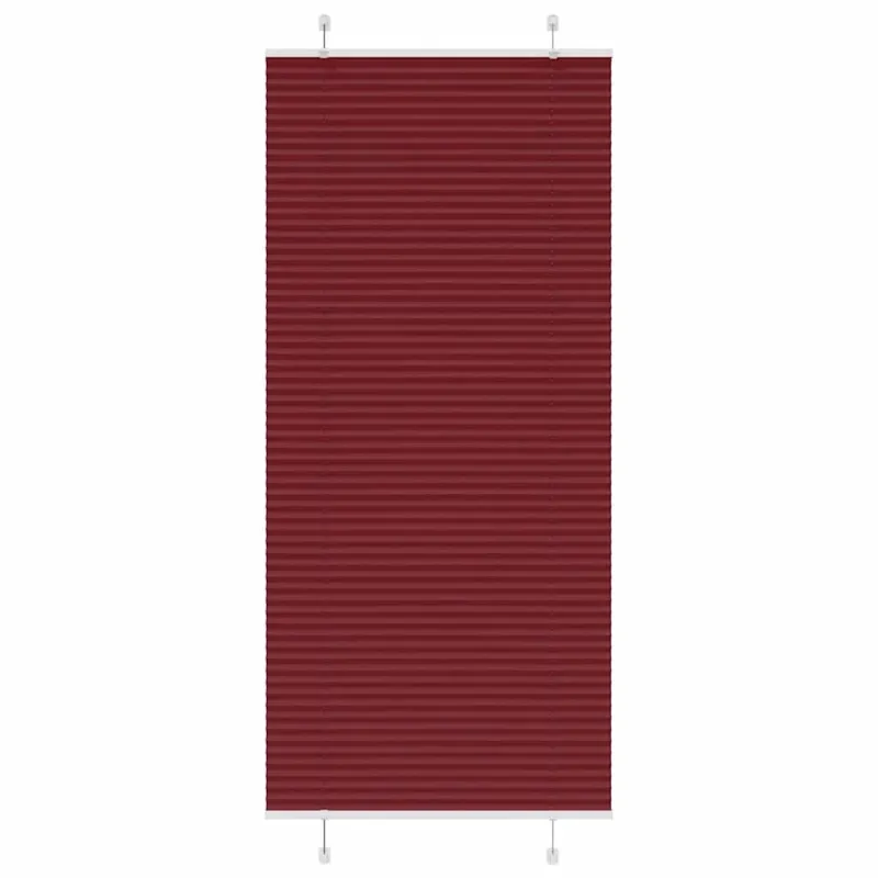 Klostuotos žaliuzės, bordo raudonos, 85x200 cm, audinys, plotis 84,4 cm, poliesteris