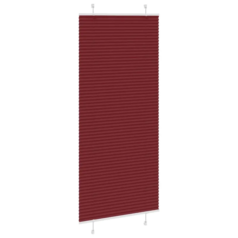 Klostuotos žaliuzės, bordo raudonos, 85x200 cm, audinys, plotis 84,4 cm, poliesteris