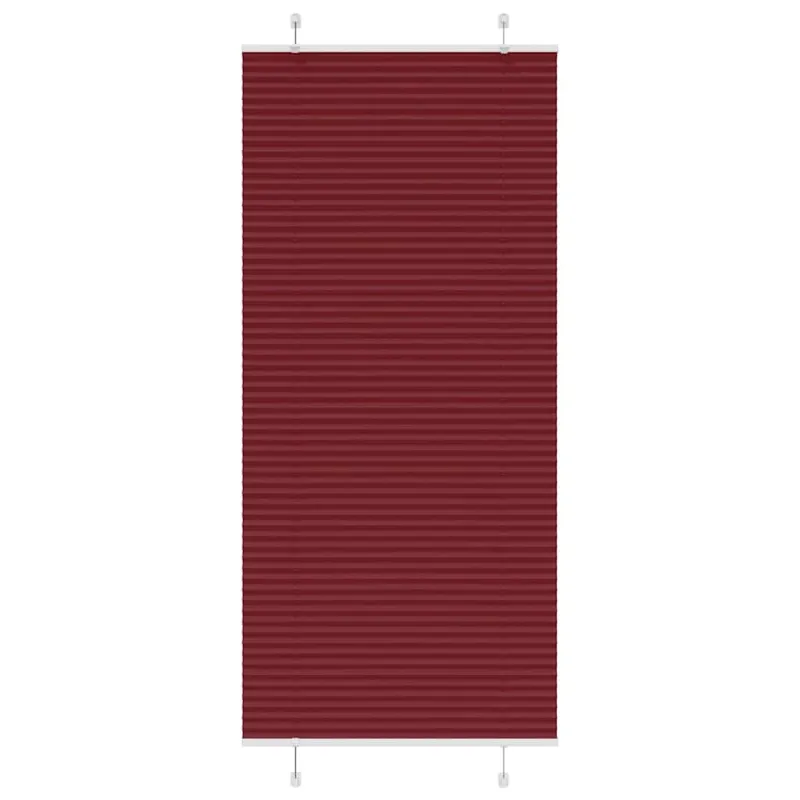 Klostuotos žaliuzės, bordo spalvos, 90x200 cm, audinys, plotis 89,4 cm, poliesteris