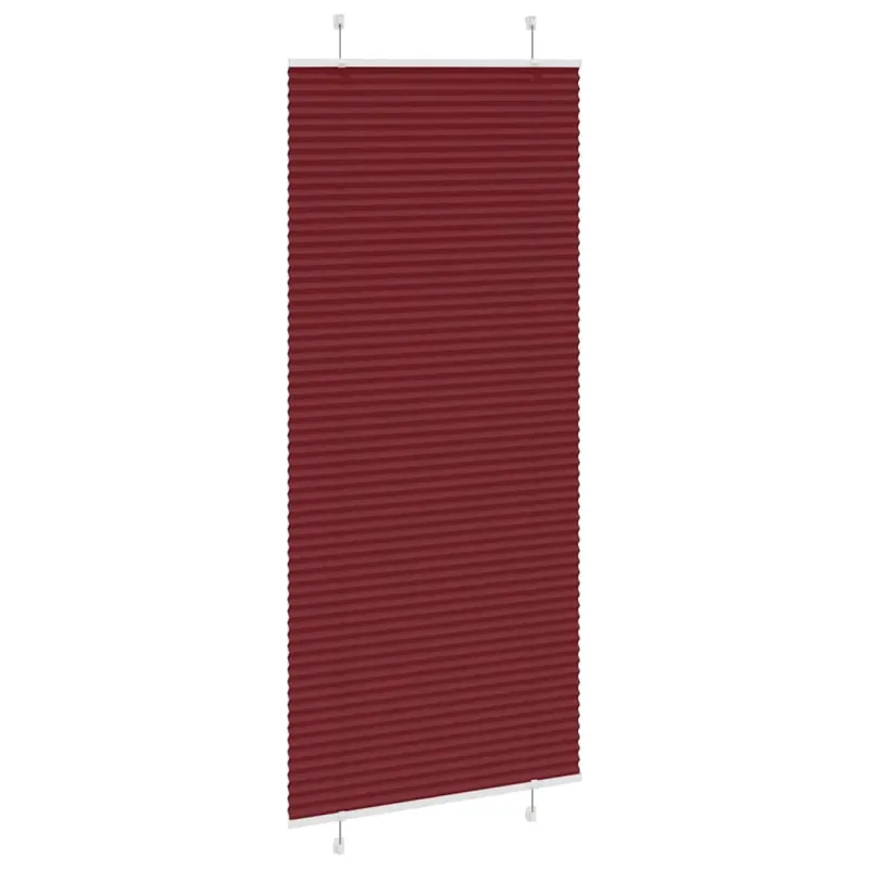 Klostuotos žaliuzės, bordo spalvos, 90x200 cm, audinys, plotis 89,4 cm, poliesteris
