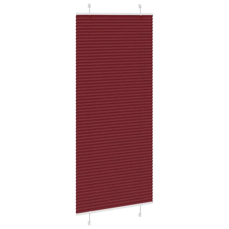 Klostuotos žaliuzės, bordo spalvos, 95x200 cm, audinys, plotis 94,4 cm, poliesteris
