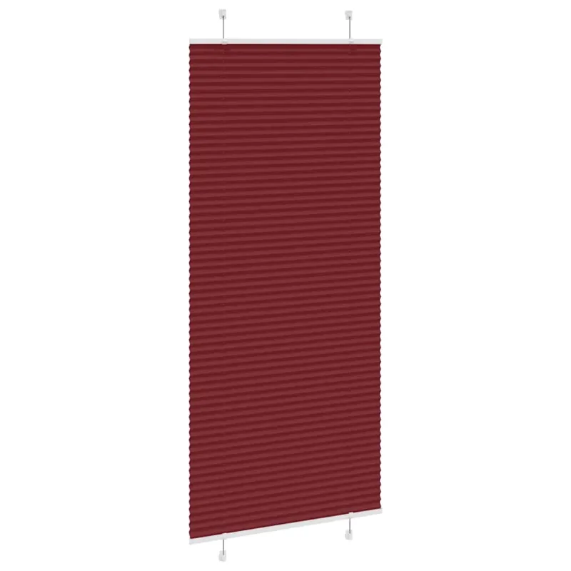 Klostuotos žaliuzės, bordo spalvos, 100x200 cm, audinys, plotis 99,4 cm, poliesteris