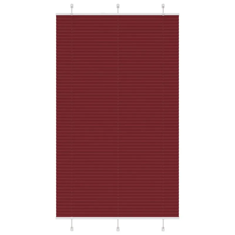 Klostuotos žaliuzės, bordo spalvos, 115x200 cm, audinys, plotis 114,4 cm, poliesteris