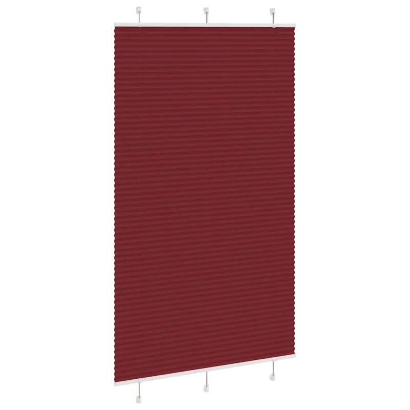 Klostuotos žaliuzės, bordo spalvos, 120x200 cm, audinys, plotis 119,4 cm, poliesteris