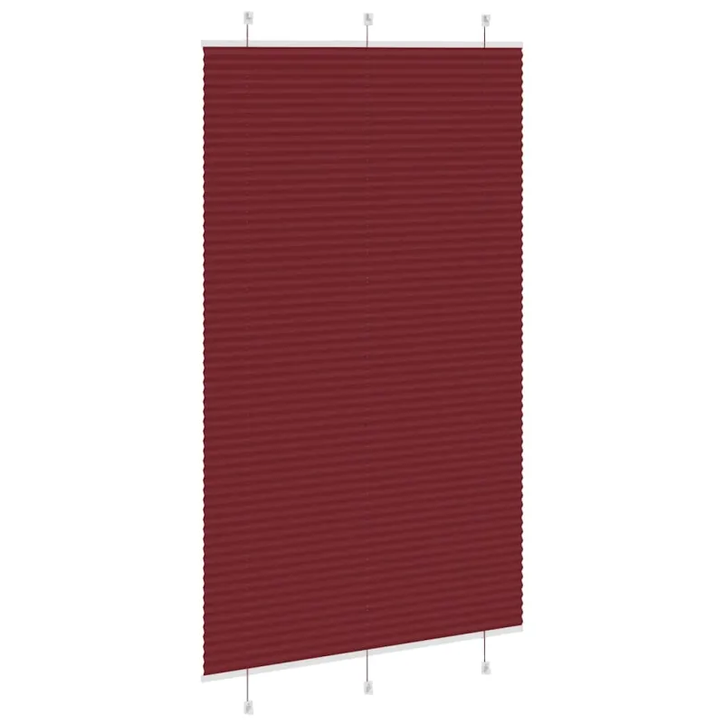 Klostuotos žaliuzės, bordo spalvos, 120x200 cm, audinys, plotis 119,4 cm, poliesteris