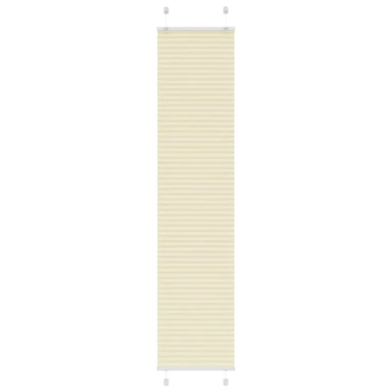Klostuotos žaliuzės, kreminės spalvos, 50x200 cm, audinys, plotis 49,4 cm, poliesteris