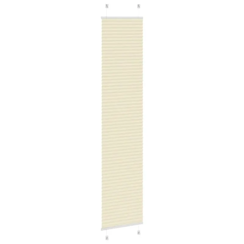 Klostuotos žaliuzės, kreminės spalvos, 50x200 cm, audinys, plotis 49,4 cm, poliesteris